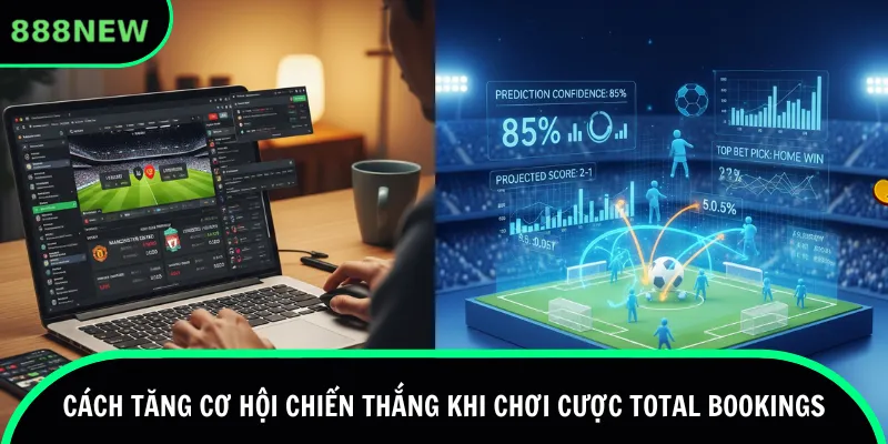 Cách tăng cơ hội chiến thắng khi chơi cược Total Bookings 888new